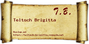 Teltsch Brigitta névjegykártya