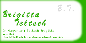 brigitta teltsch business card